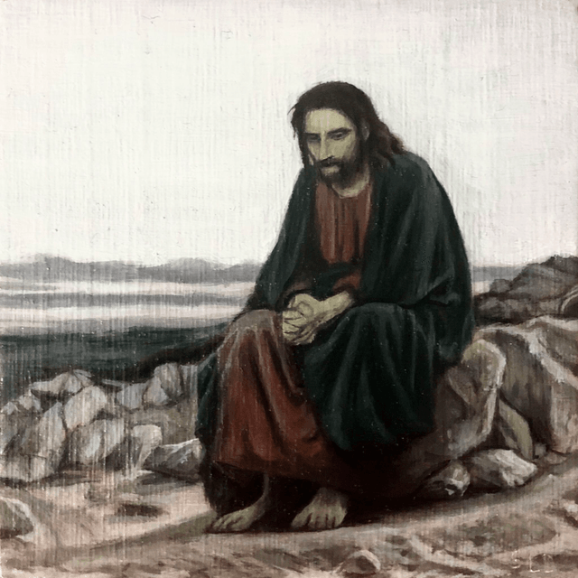 Christ dans le désert 